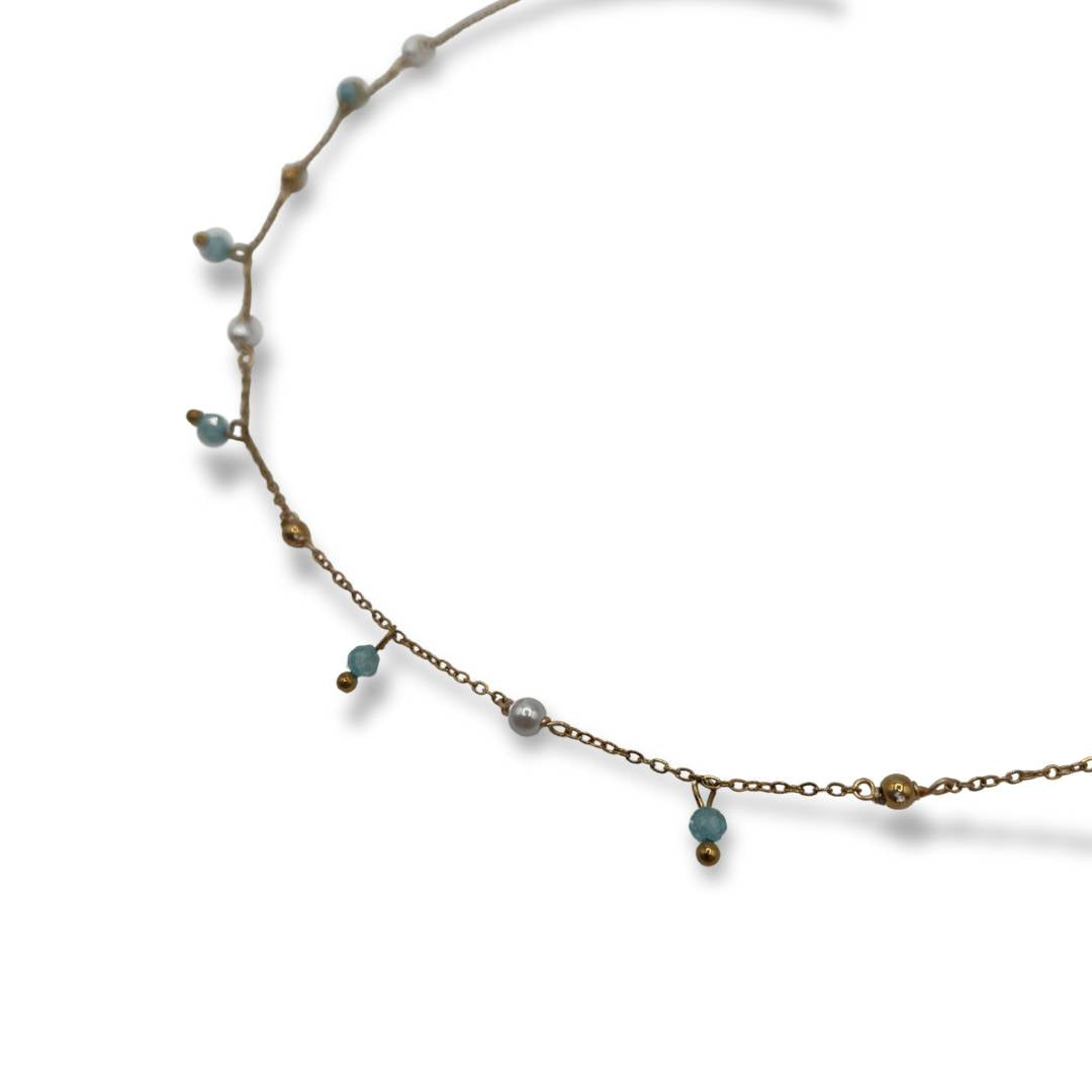 Collana sfere resina