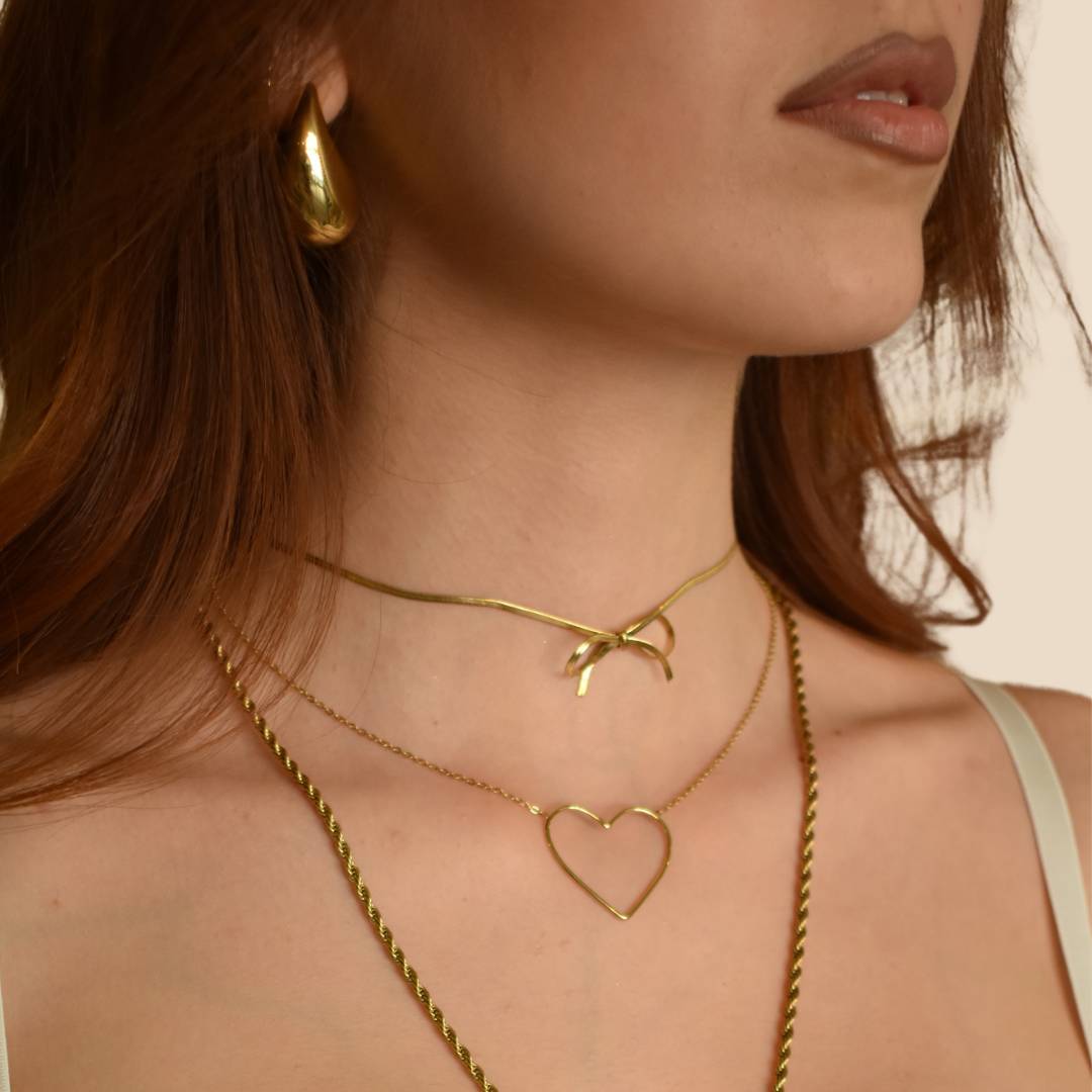 Collana Fiocco Acciaio