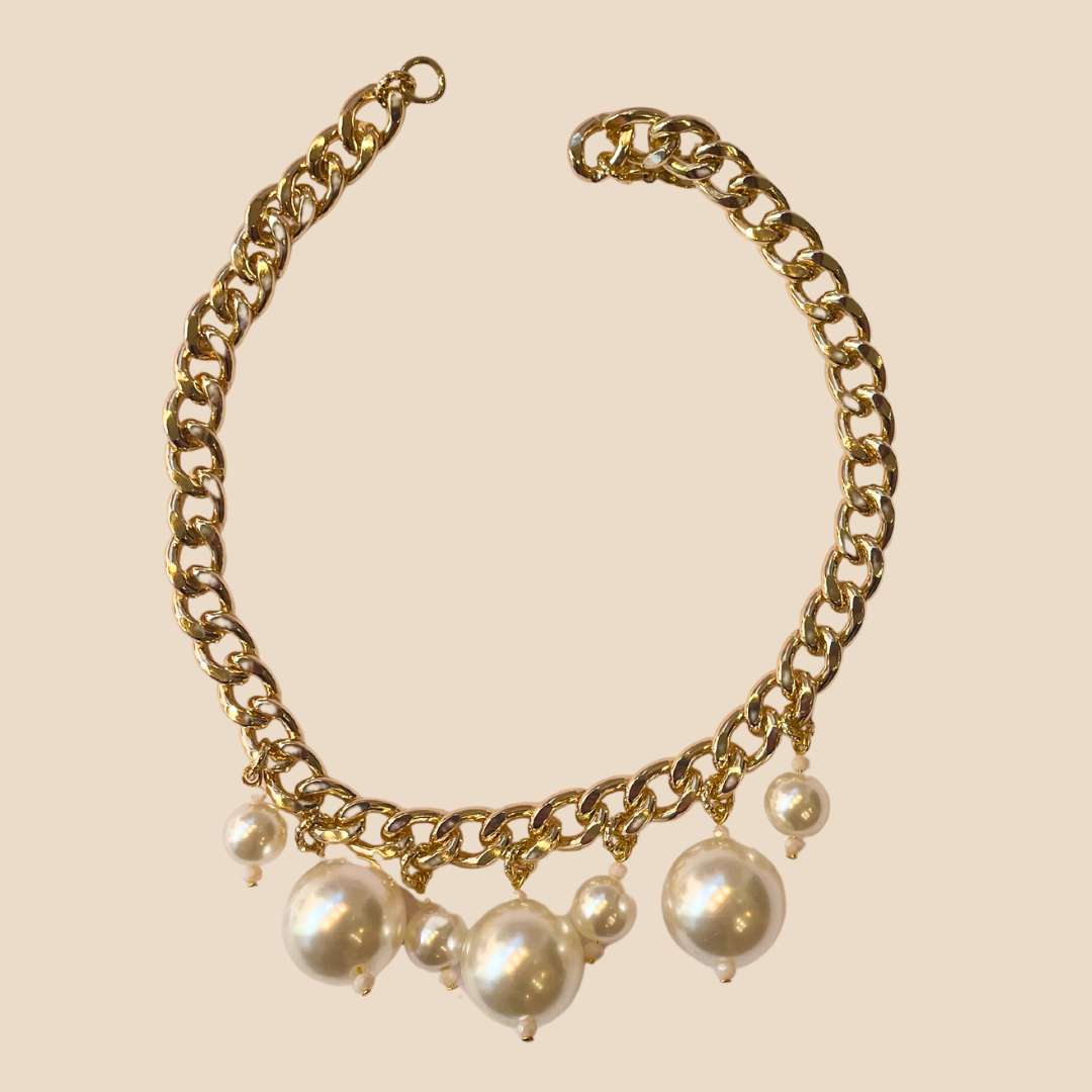 Collana charms perle