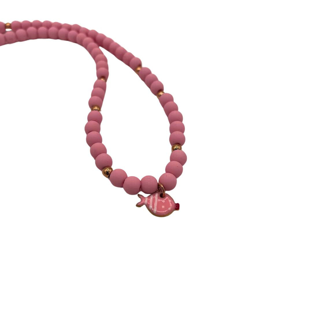 Collana con sfere colorate