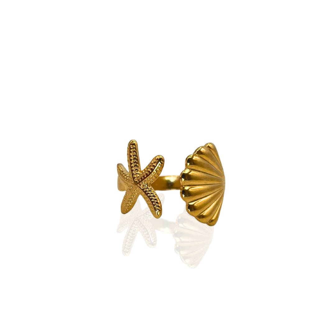 Anello Conchiglia e Stella