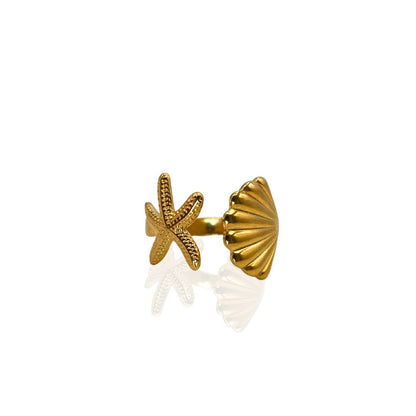 Anello Conchiglia e Stella