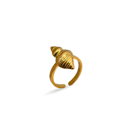 Anello Conchiglia Dorata