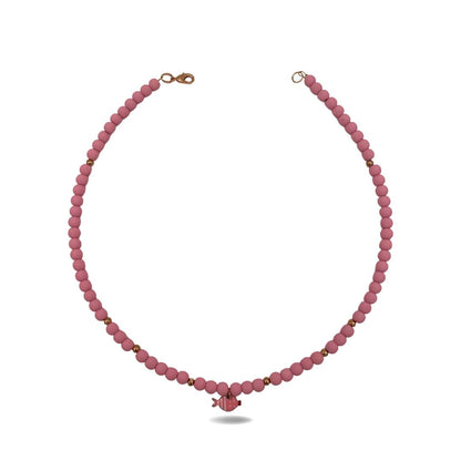 Collana con sfere colorate