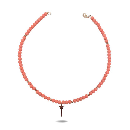 Collana con sfere colorate