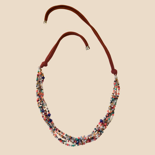 Collana cristalli multicolor
