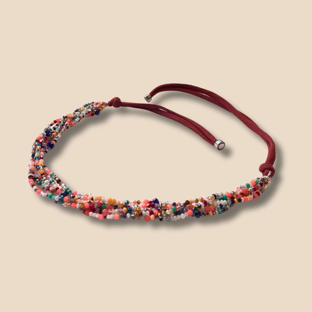 Collana cristalli multicolor