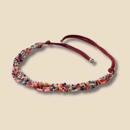 Collana cristalli multicolor