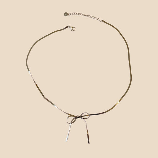 Collana Fiocco Acciaio