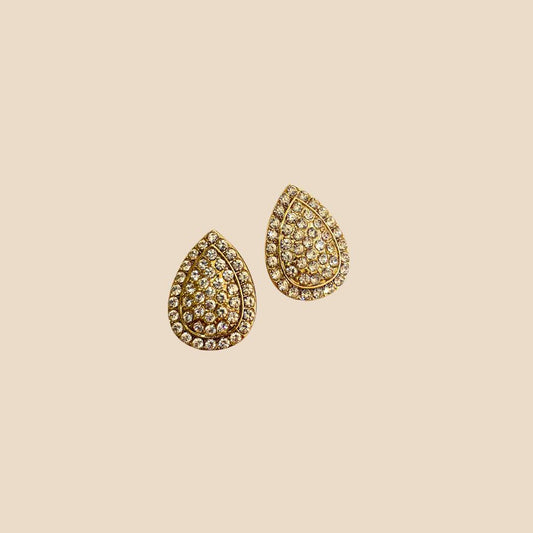 Orecchini Goccia Strass