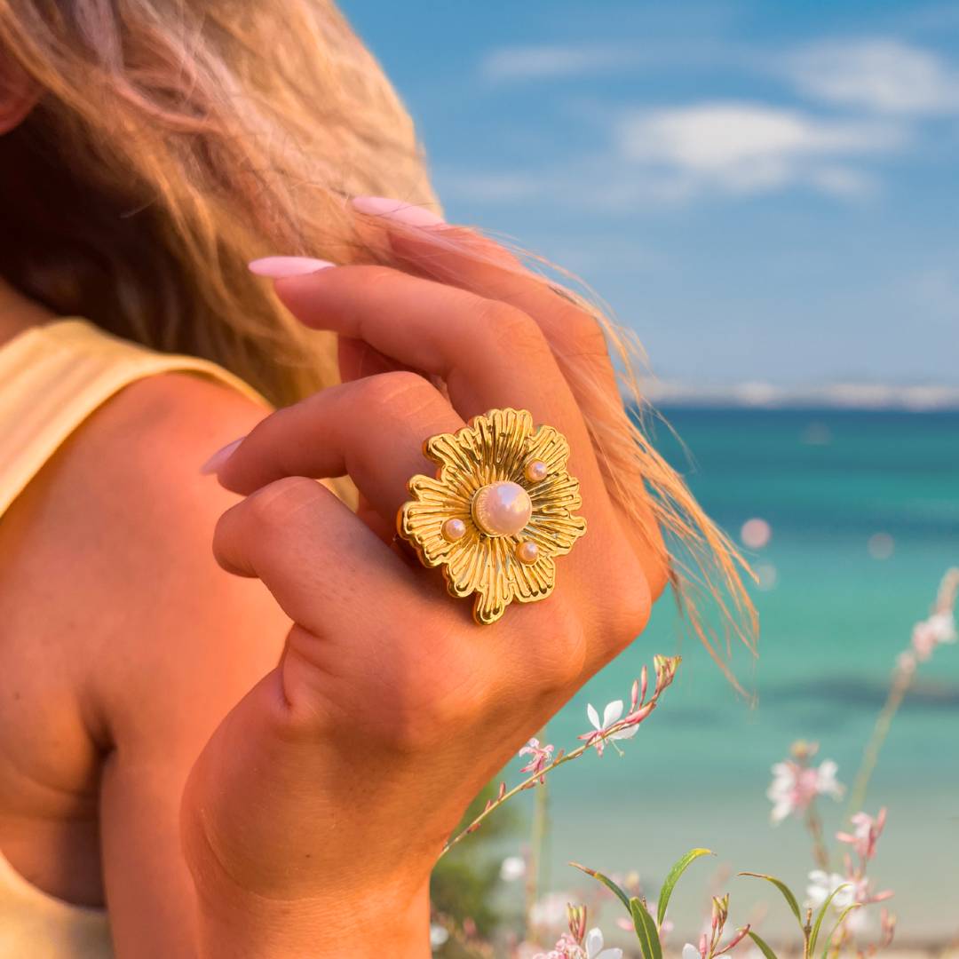 Anello Perla Marina