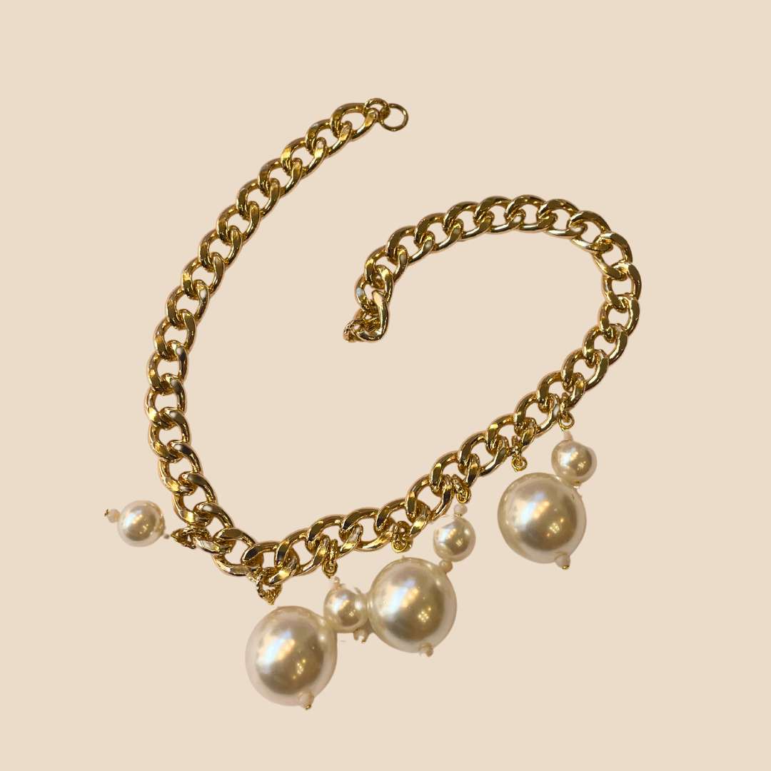 Collana charms perle