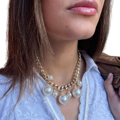 Collana charms perle