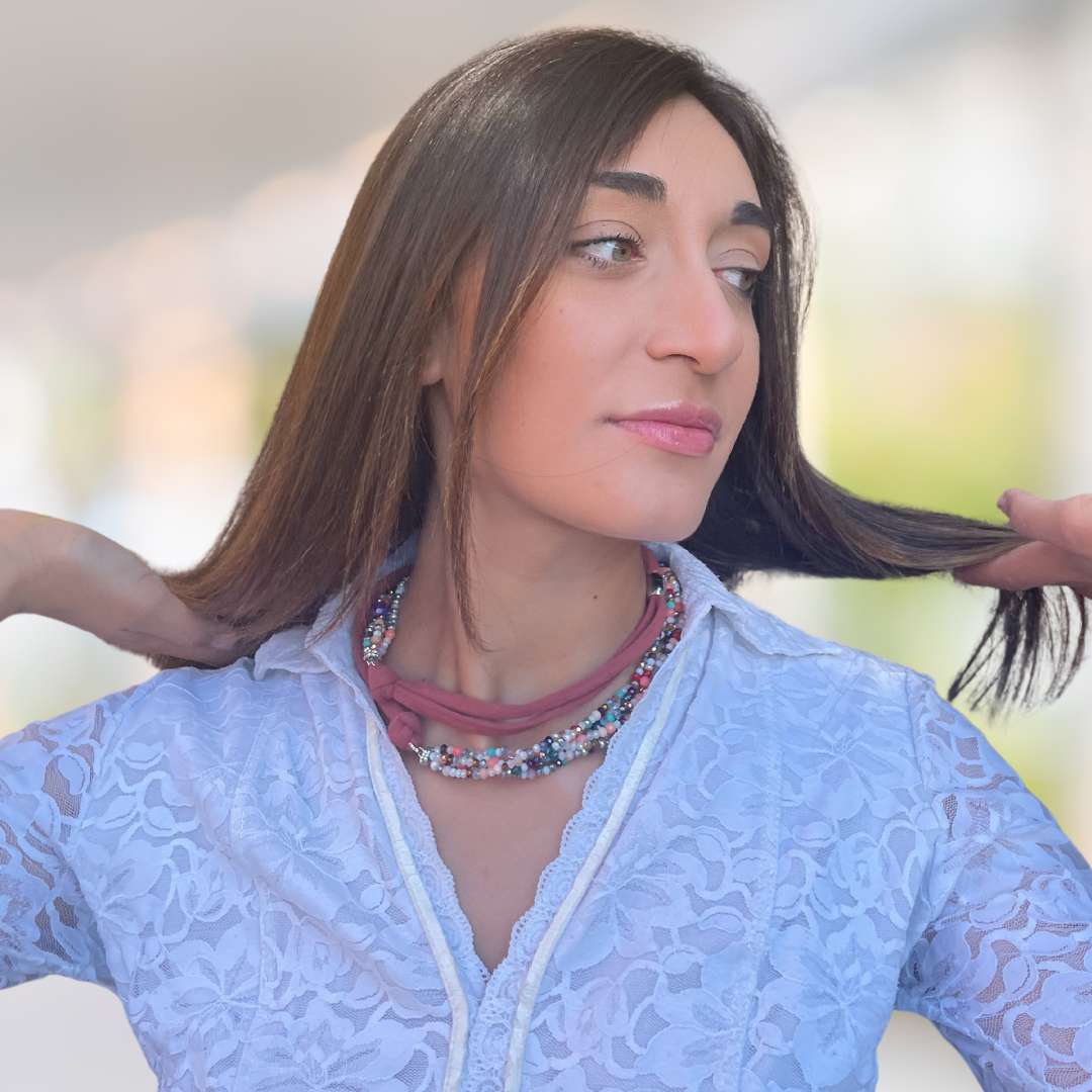 Collana cristalli multicolor